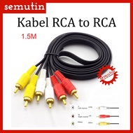 RCA to RCA Cable AV VIDEO Cable/ 3x3 Audio 3-3 Jack Cable/