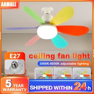 Modern Ceiling Fan with Light 3 Speed and 6 Blades E27 Light Bulb Included