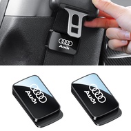 1/2 Pcs Audi Car Safety Magnetic Attract Seat Belt Holder with Mirror Finish Style Stabilizer Suitab