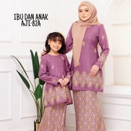 Songket Premium Baju Kurung Ibu &amp; Anak Kurung Pahang Kurung Kedah Baju Kurung Budak Perempuan Family Set Baju Siap