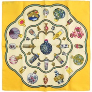 愛馬仕 Carré 45 Petit Carré 手袋，香水瓶，黃色絲巾，0821 [二手] 品相極佳