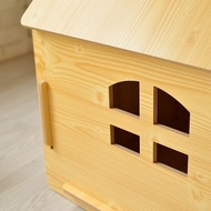 ☏✟Wooden cat house dog house cat house dog house pet house net red dog house combination folding removable high-end