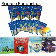 [Sun Mall] Square Banner/Banderitas 3M length -BOYS Character
