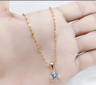 Kalung Titanium Xuping Melintir Gold Kalung Perhiasan Wanita Dewasa