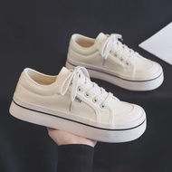 ฤดูใบไม้ผลิใหม่แฟชั่นรองเท้าผ้าใบสีแดงผู้หญิงขนาดใหญ่หัว Mango HEAD LOW TOP รองเท้าผ้าใบยูรีเทนอัพเก