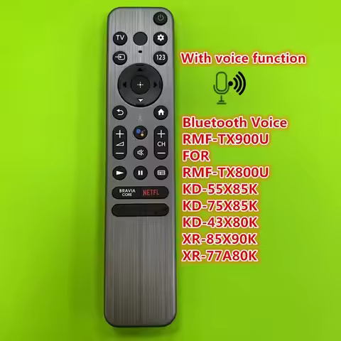 New for Sony Smart TV Bluetooth Voice Remote Control RMF-TX900U RMF-TX800U KD-55X85K KD-75X85K KD-43