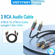 Vention RCA Cable 2 RCA to 2 RCA Stereo Gold-Plated RCA Audio Cable for Home Theater DVD TV Amplifier CD Soundbox