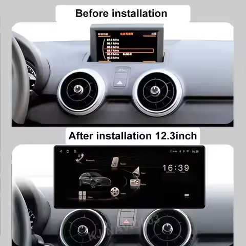 Wireless CarPlay For Audi A1 2012-2018 Car Radio Multimedia Navigation GPS Android 14 WIFI 4G LTE QL