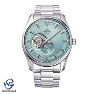 Orient RA-AR0009L RA-AR0009L10B Semi Skeleton Contemporary Blue Dial Stainless Steel Bracelet Men’s Watch