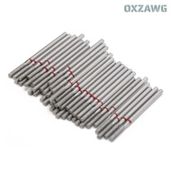 PINCHMY 50pcs Flat Head Nail Drill Bits, F-3.3mm Flat Head Nail Grinding Heads, Cuticle Clean F2-2.3