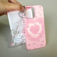GANTUNGAN HP MERAH Pink Bow [K_Aliansi] Casing iphone 15 Pro Max 17 Pro Max Ip 15 13 11 16 Plus Ip 1