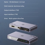 Actual Penukar HDMI 3 Port Switch 4K 240Hz Bi-Directional Splitter Aluminum Alloy HDMI 2.0 Switcher 