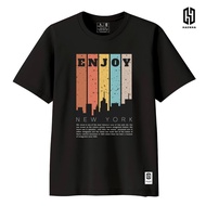 Enjoy New York T-Shirt Cotton Combed 24S