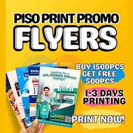 PISO FLYERS 200pcs - DIGITAL PRINTING | Custom Design | Print Only | BONDPAPER