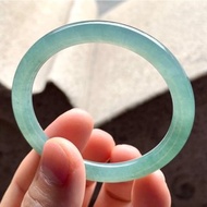 冰種 天然翡翠 緬甸 A玉 玉鐲 • 冰種老藍水翡翠圓鐲