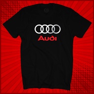 NEW AUDI LOGO SS SHORT SLEEVE ROUND NECK 100% COTTON T-SHIRT 160GSM UNISEX S SERIES Q7 Q8 A4 A5 A6 A