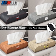 Audi Leather Tissue Holder for A3 8L 8Y, Q5, TT mk2, A5, A4 B7 B8 B5 B9 B10, A6 C7 C6 C8, Q7 Q3 Q2 Q