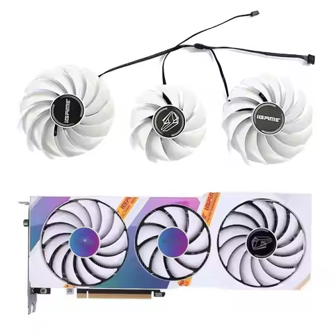 New GPU fan 4PIN suitable for Colorful Geforce Rtx3060 3060ti 3070 3070ti 3080 iGame ultra white gra