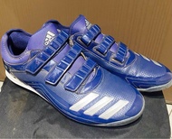 Adidas深藍色魔鬼氈壘球膠釘鞋