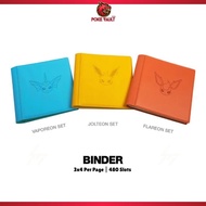 Pokemon TCG S-Chinese Exclusion Vaporeon Jolteon Flareon Binder - 480 Card Slots