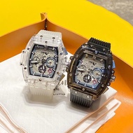 Hggh Richard Non-Mechanical Watch Influencer Watch Male Barrel Type Hollow Domineering Unique Big Di