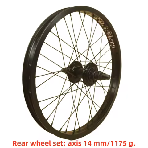 BMX bicycle bearing finished bicycle wheel set, children's bicycle, black, BMX, 18 "