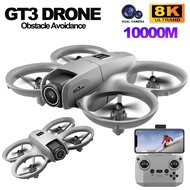 GT3 Mini Drone with 180° Electric Adjustable 8K HD Camera WiFi Light Flow Drone Pocket Obstacle Avoi