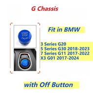 Start Stop Engine With OFF Button To Start Engine Start Button Cover For BMW G Chassis G01 G11 G20 G