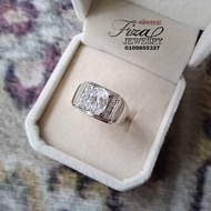 cincin lelaki silver 925 permata putih, cincin lelaki perak 925 permata putih, silver 925 men ring i