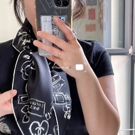 「M.Y精品」 Chanel 小香 絲巾 經典元素 真絲 掛巾 掛飾絲巾