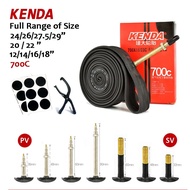 Kenda Bike Inner Tubes 700C Schrader Presta Valve City Road Bicycle Tube Cycling Tubes Bicycle Tire Tyre Bike48/60/80 MM