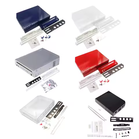 Professional Full Housing Shell Cover Case Fit for Wii Console，6 Colors Optional