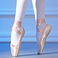 hot【DT】 Ballet Pointe Shoes Canvas Dancing Training Perform Shoe