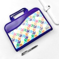 UNGU DARK PURPLE A5 DOCUMENT BAG / DARK PURPLE A5 DOCUMENT ZIPPER BAG