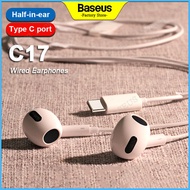 Baseus หูฟัง Type-C C17หูฟังอินเอียร์หูฟังมีสายพร้อมไมค์สำหรับสมาร์ทโฟน