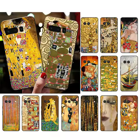 Phone Case For Google Pixel 10 Pro 9 Pro XL 9A 8 7 6 Pro Pixel 8A 7A 6A Pixel 8 7 6 5 Kiss Gustav Kl