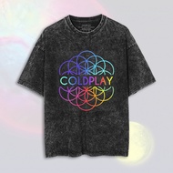 Coldplay Washed Oversize T-Shirt | Washed T-Shirt | Coldplay Band T-Shirt | Coldplay Concert T-Shirt