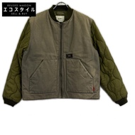 WTAPS 172GWDT-JKM03 MC 夾克 絎縫帆布飛行員夾克 卡其色 1 碼 [二手]