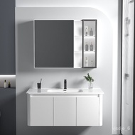 ‍🚢Shan Tai088Alumimum Bathroom Cabinet Combination Washbasin Washstand Wash Basin Simple Smart Mirror Cabinet round Mirr