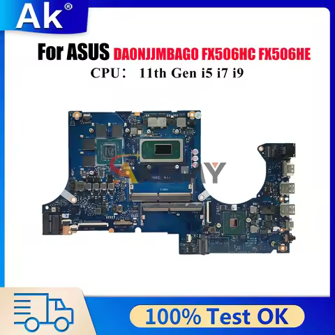 DA0NJJMBAG0 Laptop Motherboard For ASUS TUF Gaming FX506H FX506HC FX506HE FX506HF Mainboard With 11t