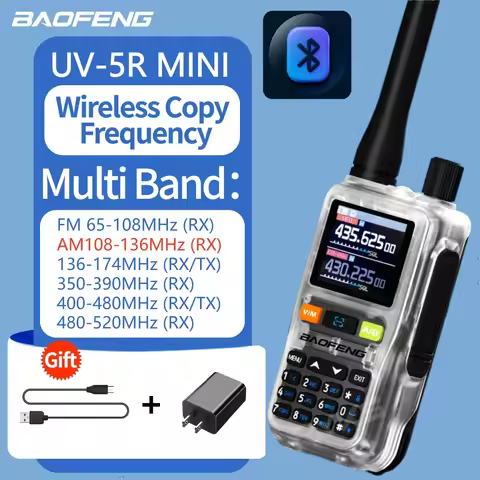 Ce/Fcc Versatile Baofeng Uv - 5R Mini Walkie Talkie Type - C Charging 999Ch Bluetooth Programming Fo