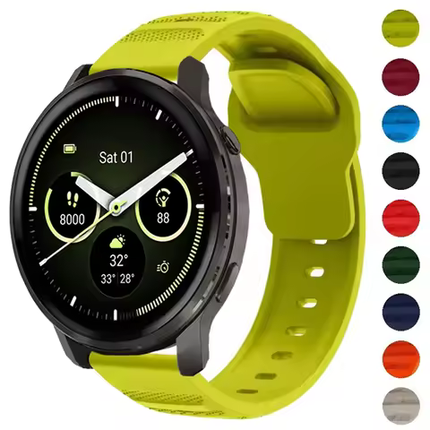 Sport 20 22mm Silicone Strap For Garmin Venu 4 45mm/Forerunner 570 165 265 Watchband For Garmin Vivo