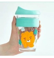 現貨 🎁✨️ Ryan 玻璃隨行杯  約400ml 水杯 酒杯  玻璃杯   🧊 凍飲杯 冰杯 夏日必備 水杯 水瓶 生日禮物  入伙禮物 house warming GLASS 韓國 Kakao F