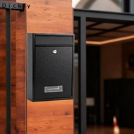 [Dickly] Lockable Mail Box Metal Letter Box for Outside House Outdoor Home Office