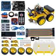 LAFVIN Smart Robot Car Kit include UNO R3,Ultrasonic Sensor, Bluetooth Module for Arduino with Tutor