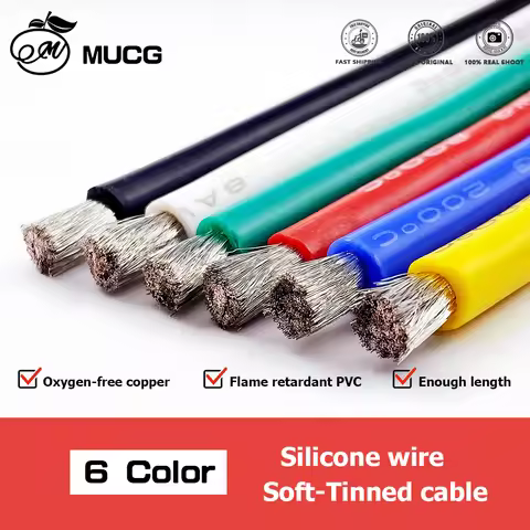 Silicone cable blue Green Yellow White wire car Automotive wires electrical cables 8awg 10awg 12awg