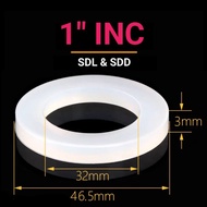 1 inch O Rubber Seal Transparent Clear WhiteRing, Good Quality, Bandung