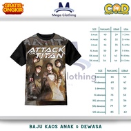 Attack On Titanv1 Anime T-Shirt for Children & Adults - Attack On Titan v1 Unisex Couple Clothes for