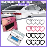 RAELIN Trunk Tail Label Badge, ABS Plastics Heart-shaped Love Heart Logo Rear, Modified Love Tail La