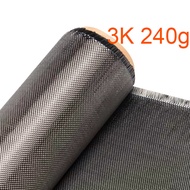 3400mpa 3K 240g Carbon Fiber Fabric Plain Weave for Vehicle Exterior Car Motor Home DIY